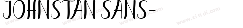 johnstan sans字体转换